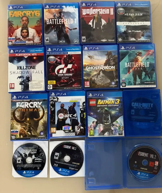 PS4 игры, Far Cry 6, Battlefield 1, Resident Evil 2