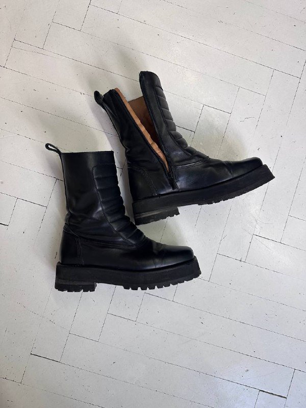 Кожаные ботинки унисекс размер 42 7