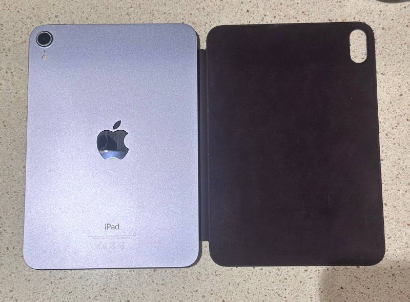 iPad mini 6gen 64GB purple with case