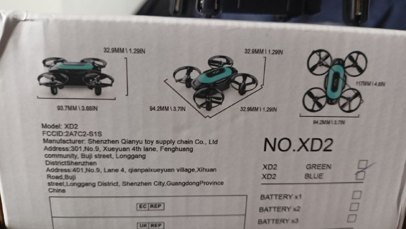 Маленький дрон квадрокоптер 2