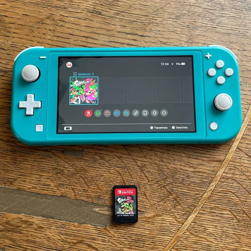 Nintendo Switch Lite, картридж Splatoon 2