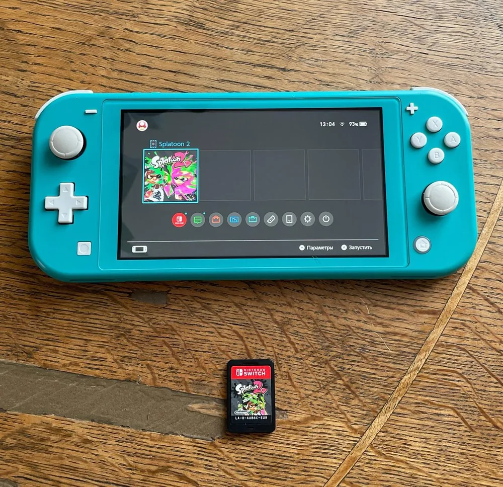 Nintendo Switch Lite, картридж Splatoon 2 1