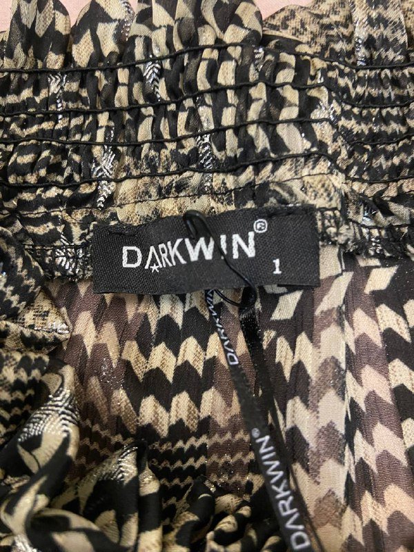 Блузка шелк Zara, удлиненная зеленая, вязаная крючком, костюм Darkwin 8