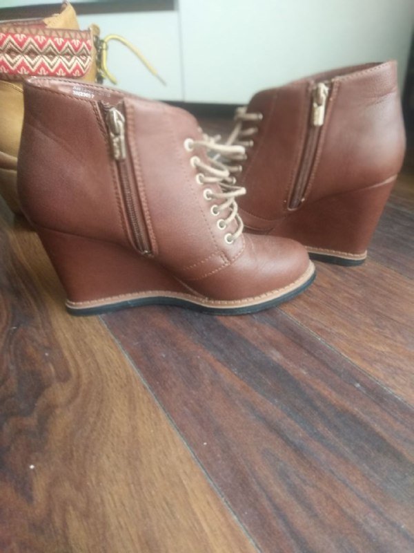 Ботильоны коричневые и рыжие женские 7