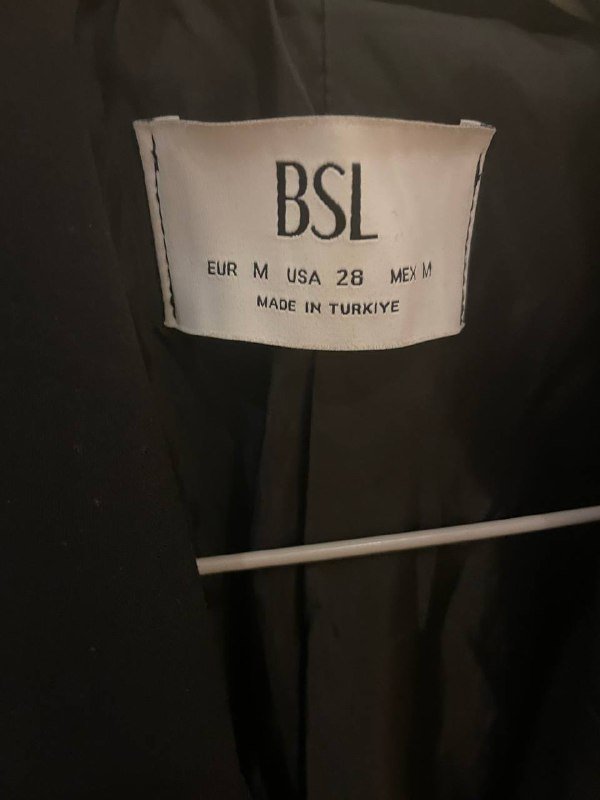 Пиджак черный двубортный размер М 2