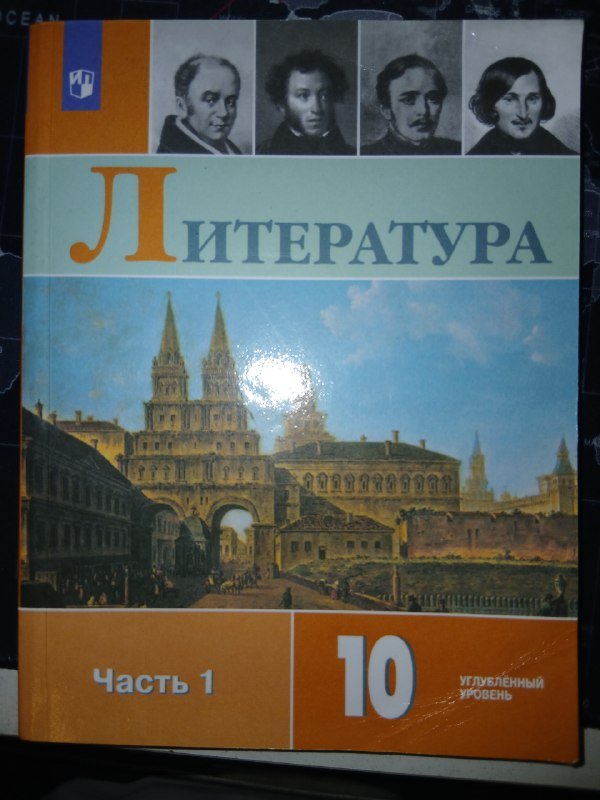 Учебник по литературе 10 класс углубленный уровень