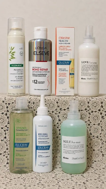 Сухой шампунь Klorane, L’Oréal Bond Repair, Ducray Creastim, Davines Love, Ducray Sensinol, Ducray Kelual, Davines термозащита