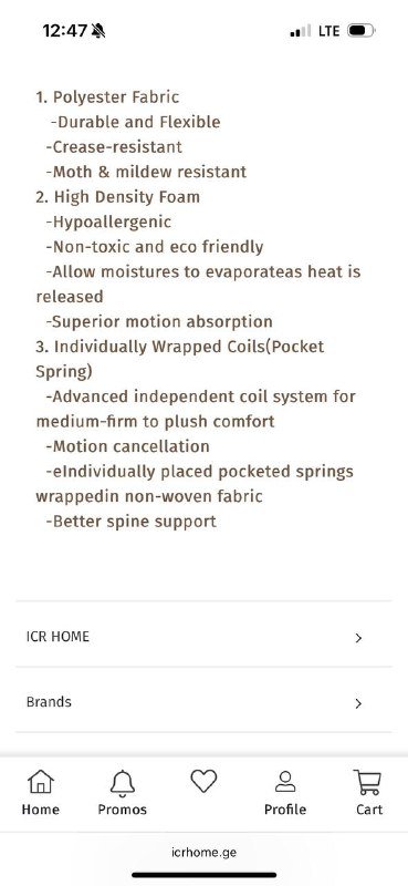 Матрас 160x200 6