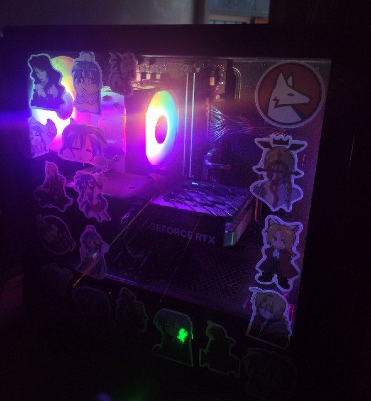 Компьютер с видеокартой Nvidia GeForce RTX 4060, монитор 2E H2724B, клавиатура HyperX Alloy Core RGB, мышь HyperX Pulsefire Core 7