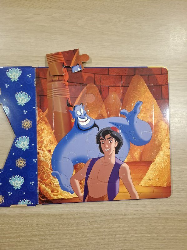 Книга-пазл Алладин с 5 пазлами 3