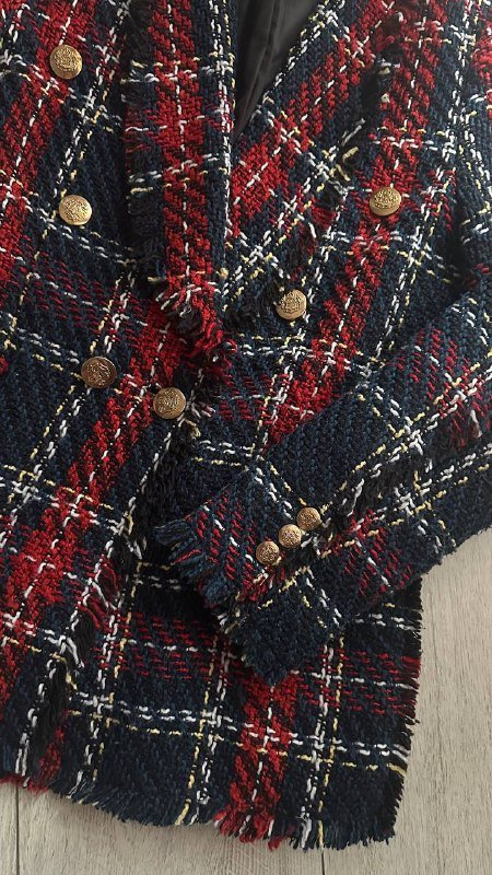 Твидовый пиджак размер S 3