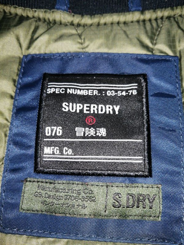 Бомбер SUPERDRY женский унисекс демисезонный синий 5