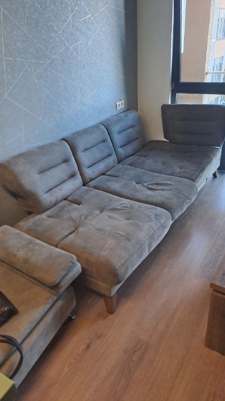 Стол, два дивана, пуф, кровать с матрасом, комод-бар 3