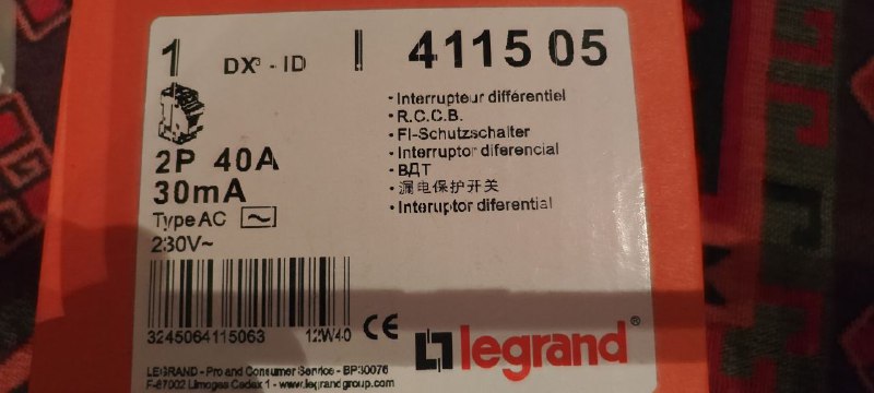 УЗО legrand 40a 2