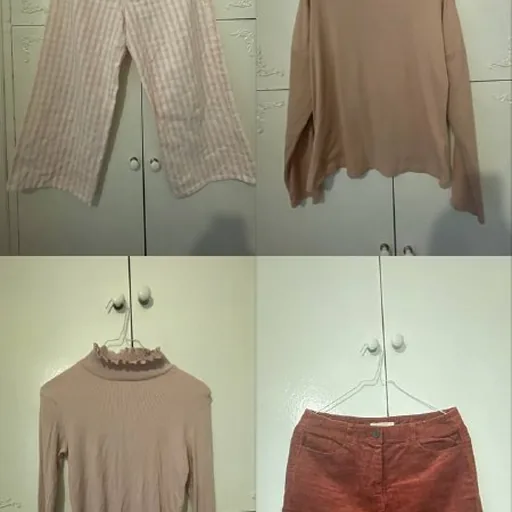 Пакет женской одежды, пальто Uniqlo, шарф