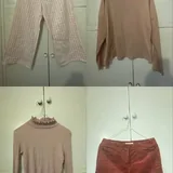 Пакет женской одежды, пальто Uniqlo, шарф 1