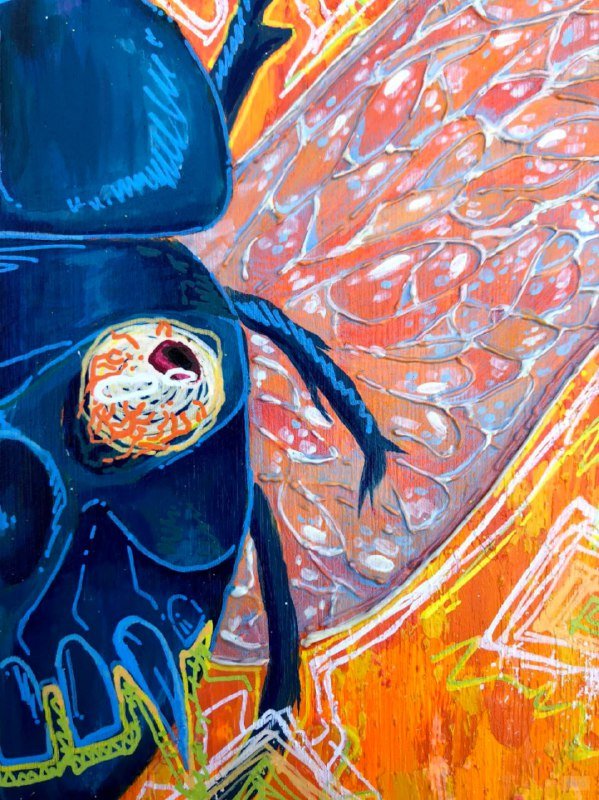 Картина акрил, 30х30, деревянный холст 3