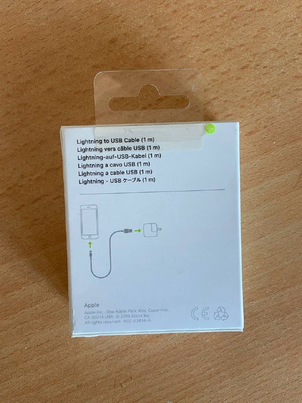 Кабель Lightning Apple 1м 2