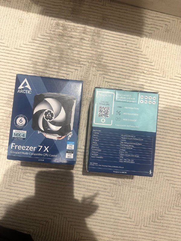 2 вентилятора Arctic Freezer 7 X, Samsung galaxy buds 2 pro