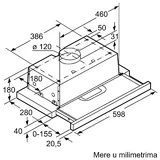 Встраиваемая телескопическая вытяжка Bosch DFT63AC50 2