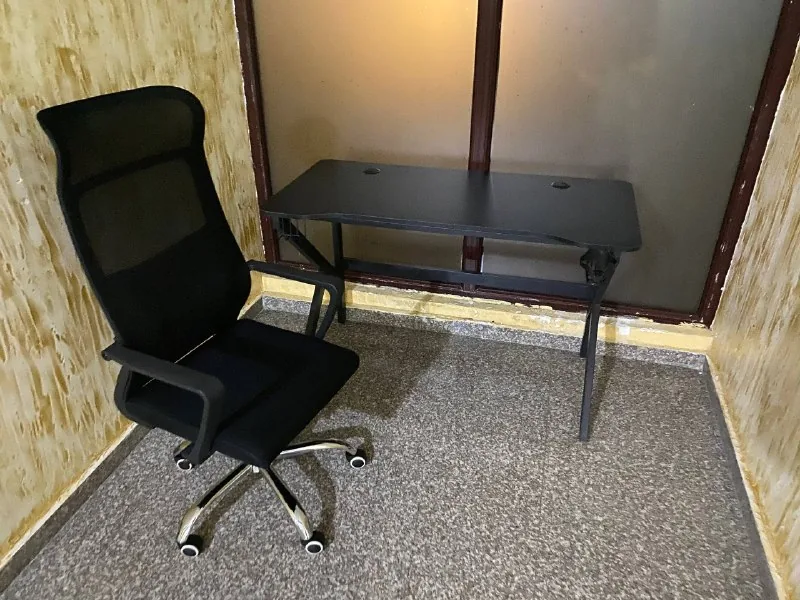 Workstation: chair and desk 1