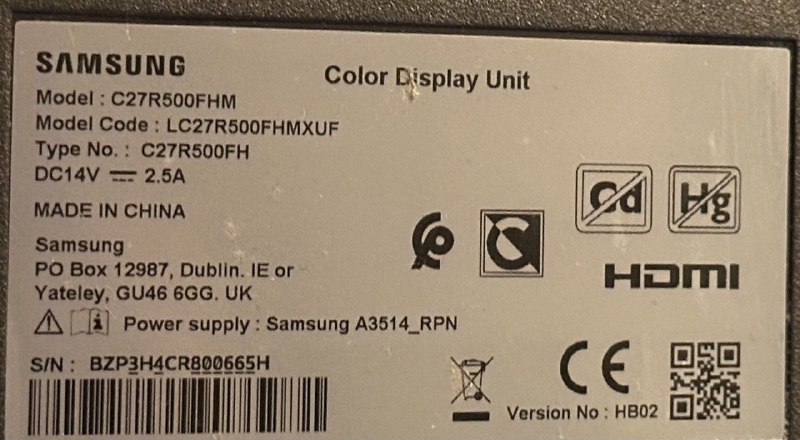 Монитор SAMSUNG C27R500FHM 4