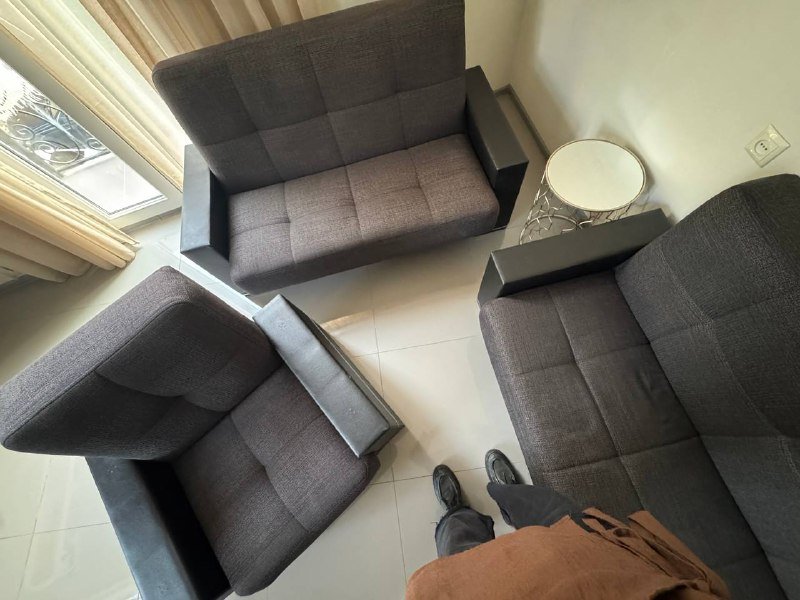 диван тройка с дополнительными ручками на подлокотники 2