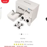 Дрон Cetus Pro FPV Kit, 4 батареи 2