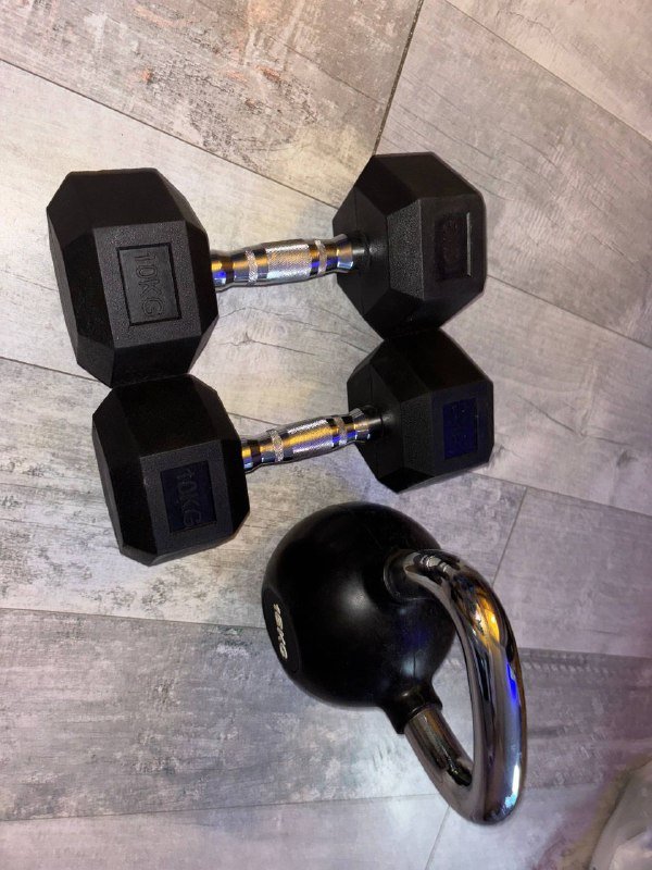 Гиря 16 кг, две гантели по 10 кг 3