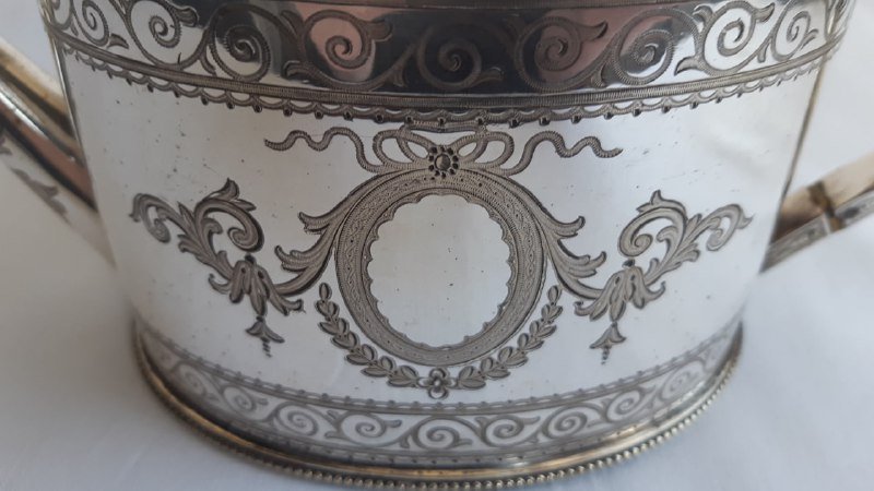 Посеребренный чайник George Angell & Co выставочный образец 5