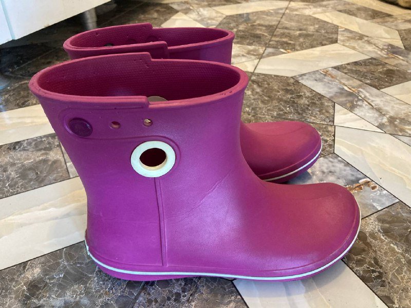 Резиновые сапоги crocs розовые W 10 2