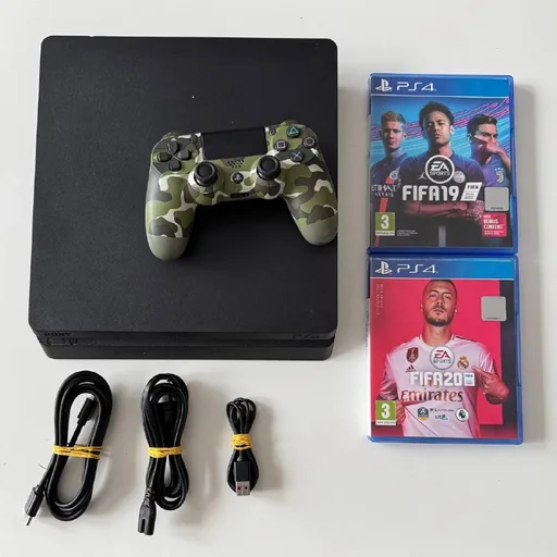 Sony PS4 Slim 1TB с джойстиком и двумя играми