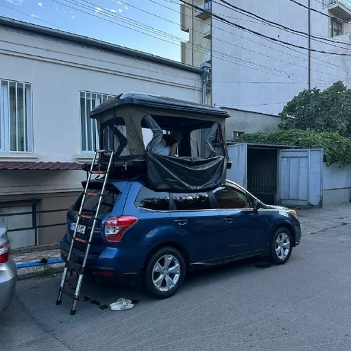 Палатка на крышу, side awning