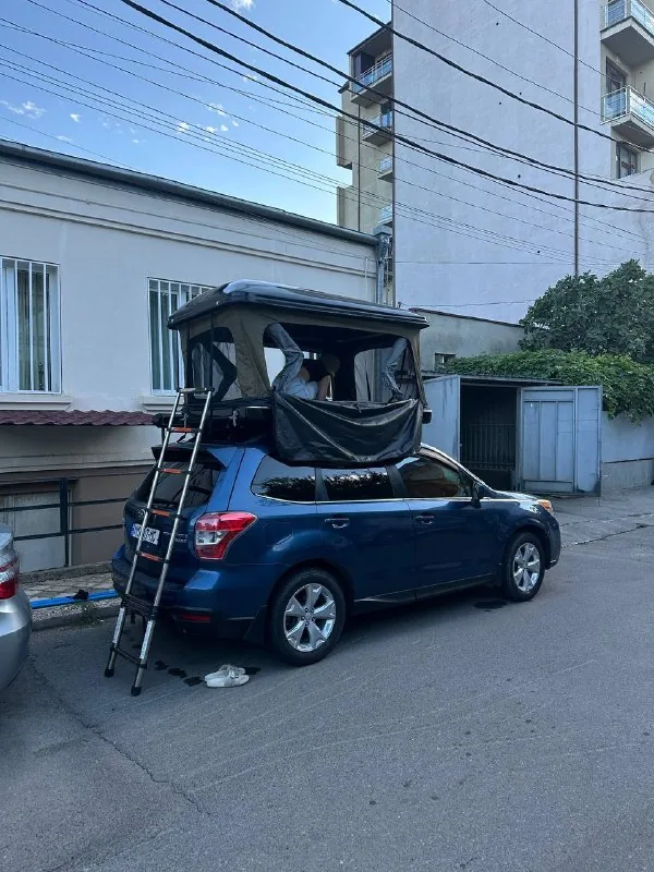 Палатка на крышу, side awning 1
