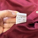 Бордовое трапециевидное платье 3