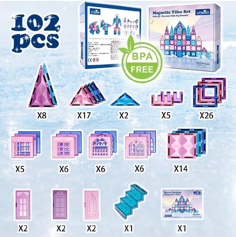 Магнитный конструктор 102 детали 5