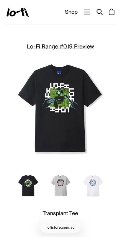 Футболка унисекс lo-fi Transplant Tee 1