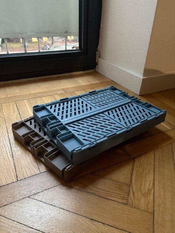 Ящики Jusk голубые и серые 2