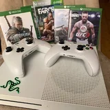 Xbox One S, 5 дисков, 2 джойстика 1