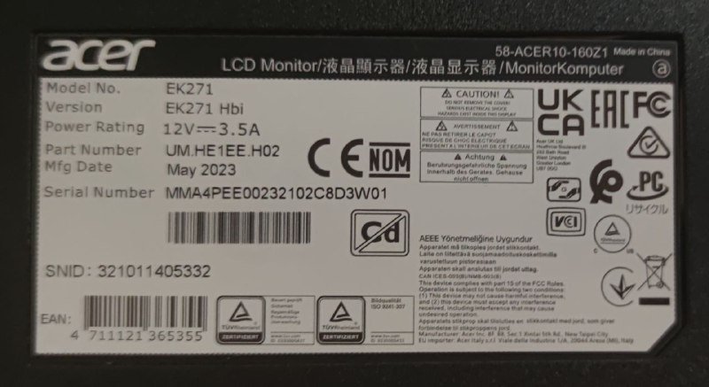 Мониторы Dell, Phillips, Acer и кронштейн на 3 монитора 3