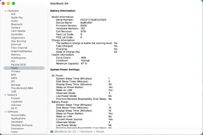 MacBook Air 15 дюймов M2 8/512 Гб, серебристый 4