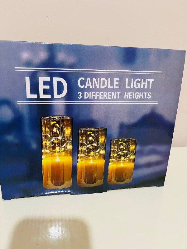 Подсвечники LED 3 штуки