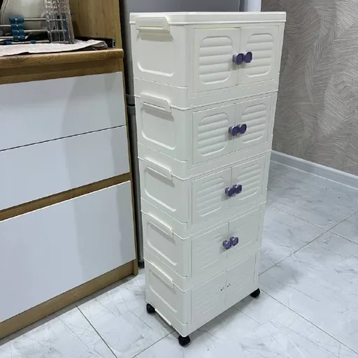 Пластиковый модульный комод с дверцами