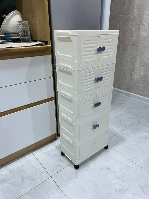Пластиковый модульный комод с дверцами 1