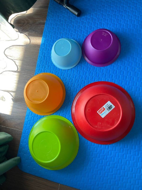 Набор пластиковых мисок 3