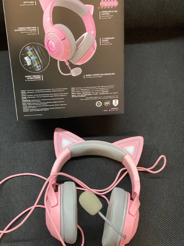 Наушники Sony wh-1000xm4, Наушники Razer Kraken kitty v2 pink 7