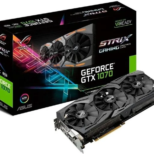 Видеокарты ASUS GeForce GTX 1070 8GB ROG Strix