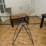 Стол, стеллаж, стулья, сушилка, микроволновка, матрасы, гладильная доска 4