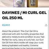 Davines Curl Gel Oil 2