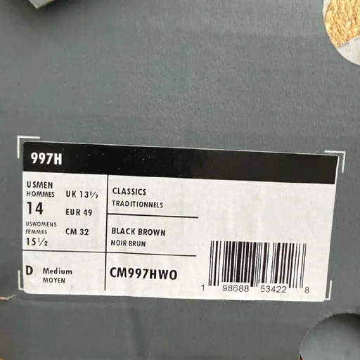 New Balance 997H мужские кроссовки